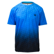 Load image into Gallery viewer, Odyssey Activewear Triangulation Cobalt T-shirt with a blue triangle pattern