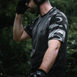 Load image into Gallery viewer, Dark Camo Short Sleeve MTB Jersey (Sleeves Only Design)