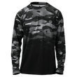 Load image into Gallery viewer, Odyssey Activewear Dark Camo jersey with a black and grey camouflage colour scheme