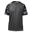 Load image into Gallery viewer, Odyssey Activewear Dark Camo T-shirt with a black and grey camouflage colour scheme