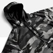 Load image into Gallery viewer, Detail shot of the Odyssey Activewear Dark Camo Tech Hoodie