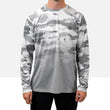 Load image into Gallery viewer, Front view of the Odyssey Activewear Arctic Camo jersey