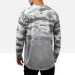 Load image into Gallery viewer, Rear view of the Odyssey Activewear Arctic Camo jersey