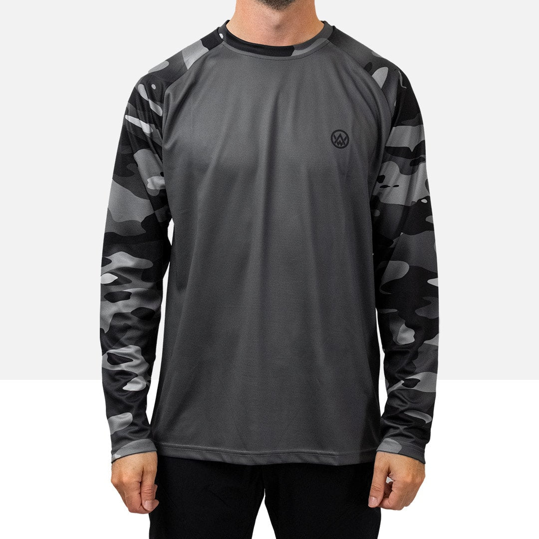EASY NO EASY☆CAMO MESH LONG SLEEVE JERSEY MUSINSA | EASY NO EASY Camo Mesh Long Sleeve Jersey - White
