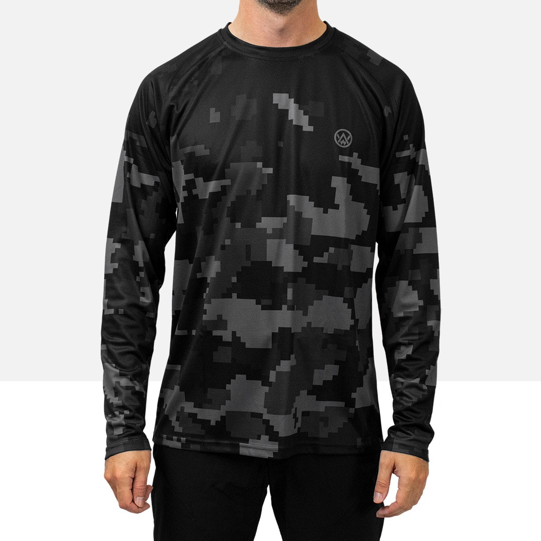 Stealth Digital Camo Short Sleeve MTB Jersey · Odyssey Activewear