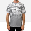 Load image into Gallery viewer, Front view of the Odyssey Activewear Arctic Camo T-shirt
