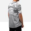 Load image into Gallery viewer, Side view of the Odyssey Activewear Arctic Camo T-shirt