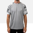 Load image into Gallery viewer, Front view of the Odyssey Activewear Arctic Camo T-shirt