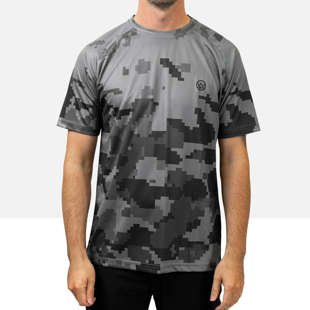 Stealth Digital Camo Short Sleeve MTB Jersey · Odyssey Activewear