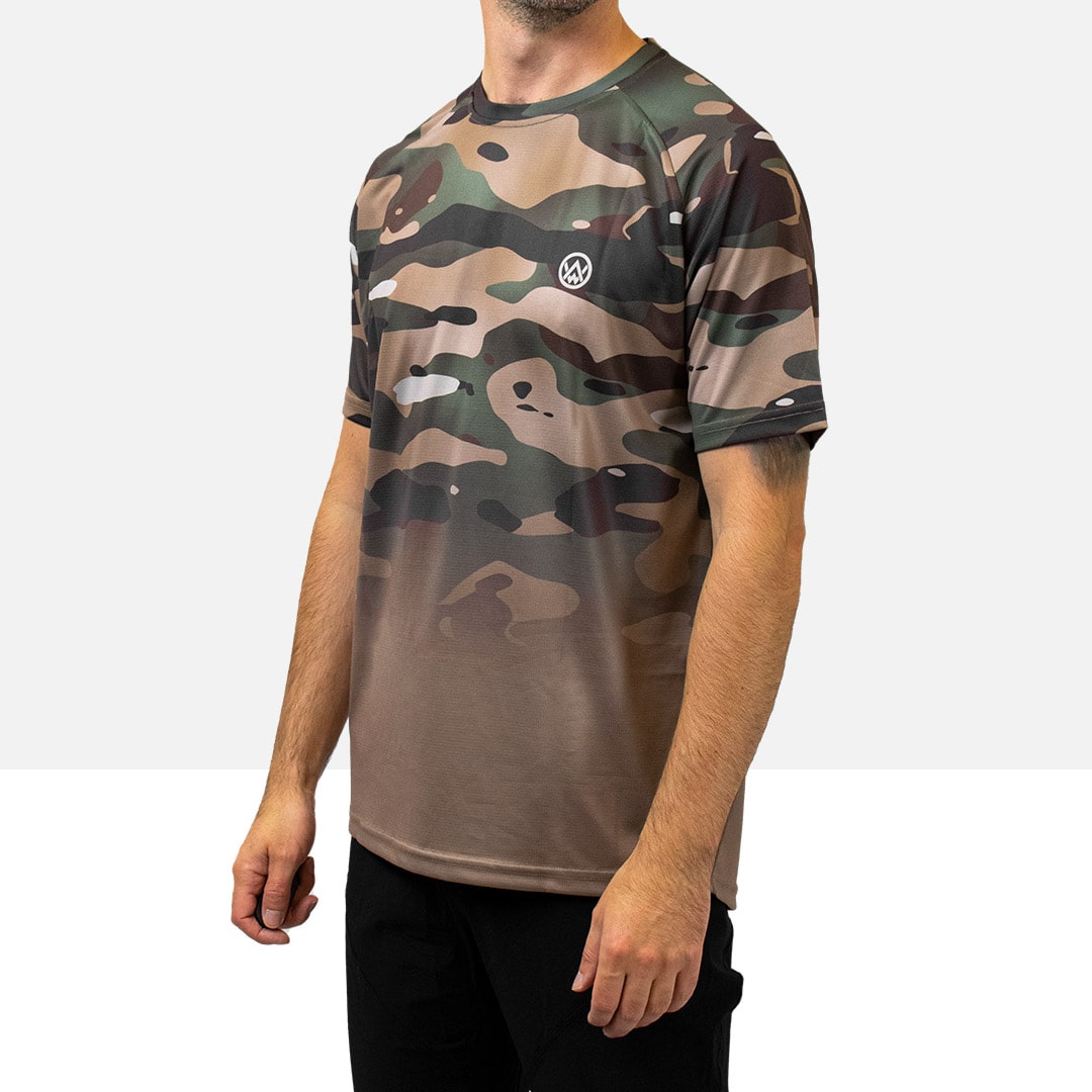 Die Epic Faded Military Coyote Camo Custom Short Sleeve Jersey - Die Epic®  Live Legendary Epic Clothing