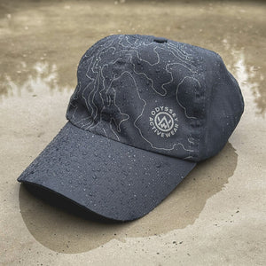 Odyssey Activewear “Aether” Trail Cap in the rain
