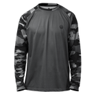 Dark Camo Long Sleeve MTB Jersey (Sleeves Only Design)