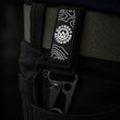 Load image into Gallery viewer, Orion Multi-Purpose Snap Hook Strap clipped to a mountain bike belt
