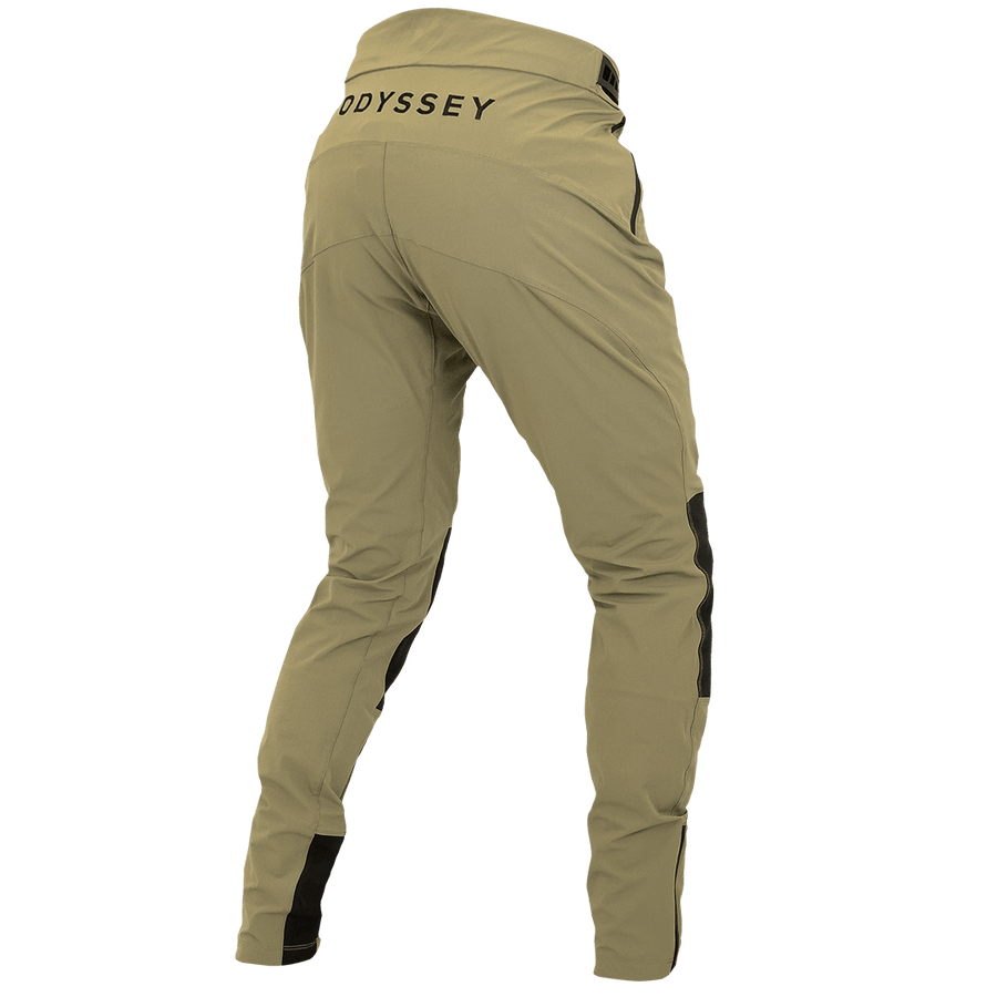 Odyssey Activewear Shield Trousers in Khaki, featuring embroidered logo on the rear