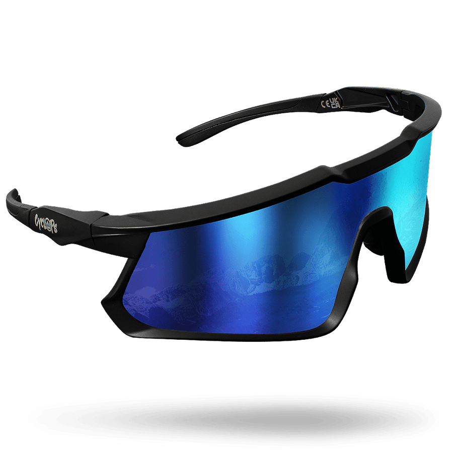 Odyssey Activewear Cyclops sports sunglasses with Ice Blue lens