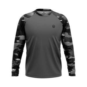 Dark Camo Long Sleeve MTB Jersey · Odyssey Activewear