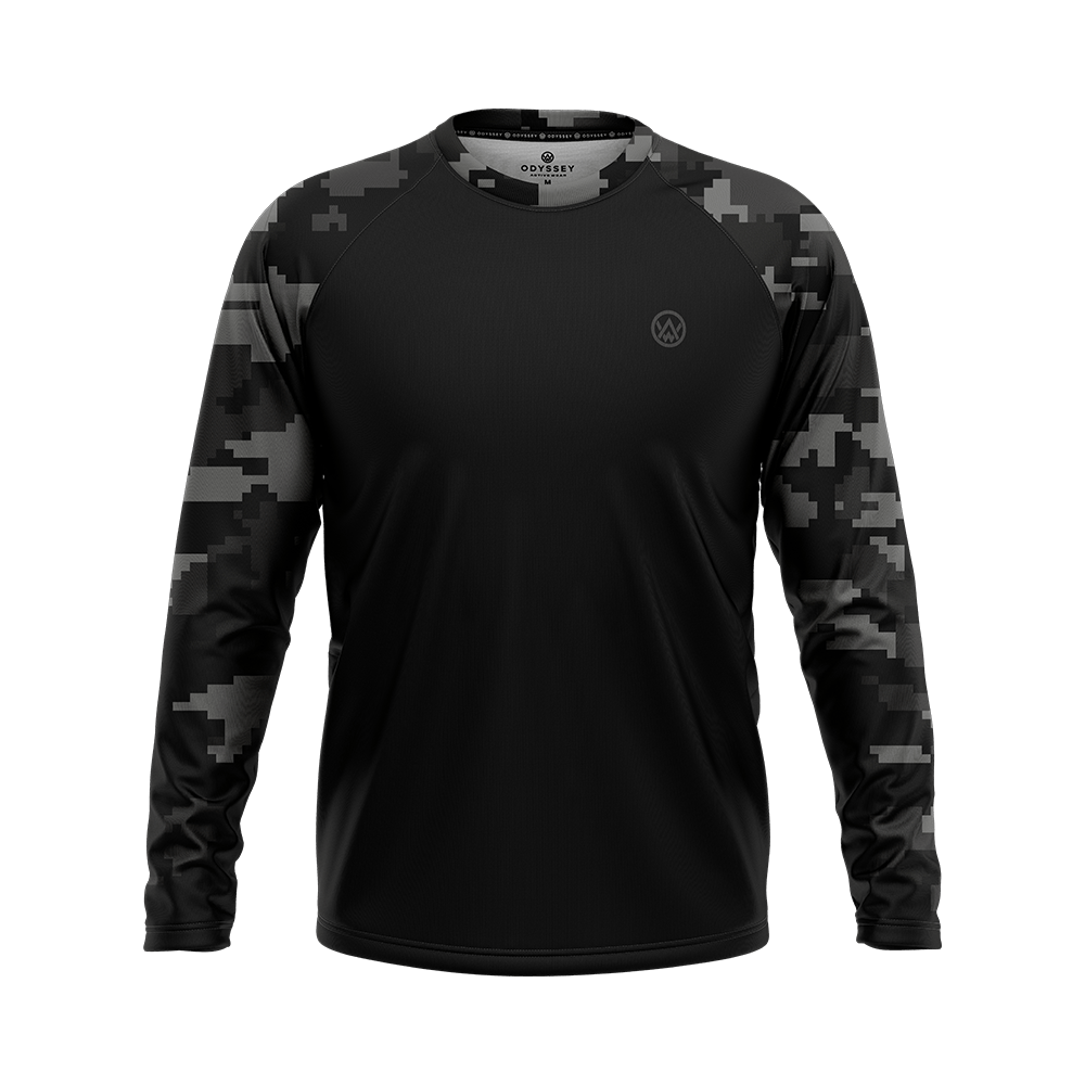 Stealth Digital Camo Short Sleeve MTB Jersey · Odyssey Activewear
