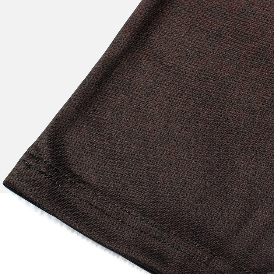 Detail shot of the Odyssey Activewear Triangulation Molten jersey showing the breathable and quick-drying fabric