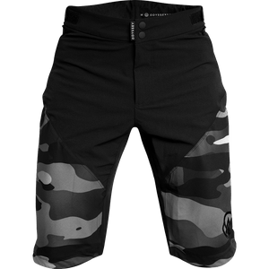 Odyssey Activewear Shield Shorts with dark camo print panels