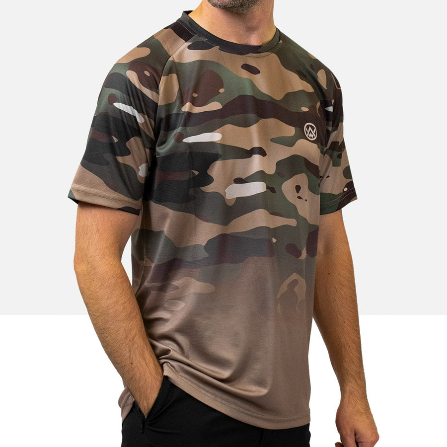 Woodland Camo Short Sleeve Technical T-Shirt
