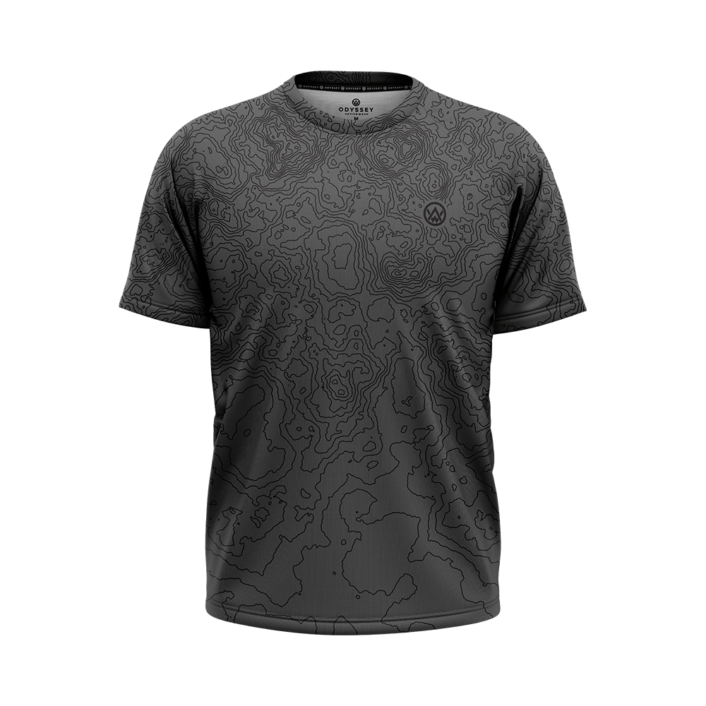 Planet Fitness Grey Cog Logo Men's Black Graphic T-Shirt Size Medium