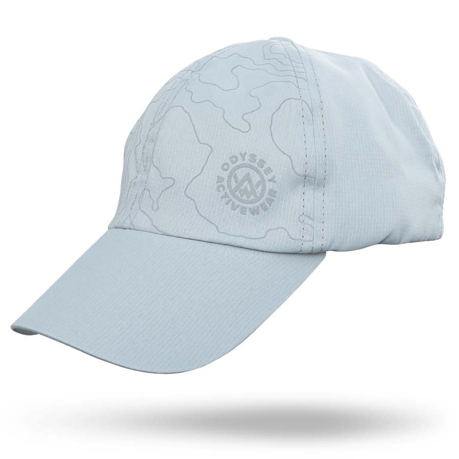 Odyssey Activewear “Aether” Trail Cap in the Light colour option