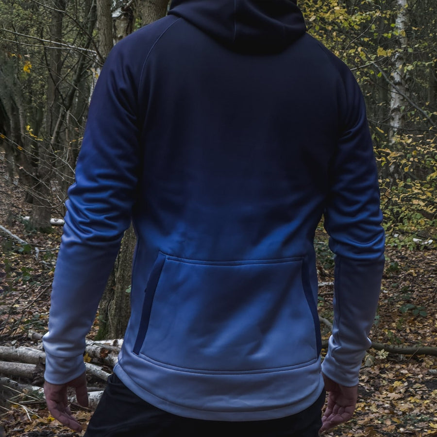 Odyssey Activewear Transition Tech Hoodie worn in the outdoors