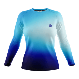 Odyssey Activewear Spectrum Midnight women’s jersey with a blue colour scheme