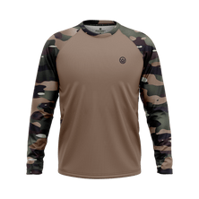 Woodland Camo Long Sleeve Performance Jersey (Sleeves Only Design)